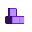 C.stl 5 piece 3D puzzle 3x3x3 cube