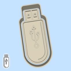 85-1.jpg Cortadores de galletas de ciencia y tecnología - #85 - unidad flash usb (estilo 1)