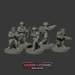jungle-fighter.png Free STL file Legion of Cendre - Jungle Fighter Squad・3D printable model to download