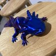 Bezaubernder Axolotl mit Gelenk, bedruckter Körper, einrastbarer Kopf, niedlicher Flexi