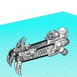 Cazador-4.jpg Cazador Double Chain Weapon and Heavy Flame Cannon (Weapons Only)