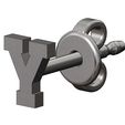Y-varsity-Stud-earring-11.jpg Brinco de pino com letra Y