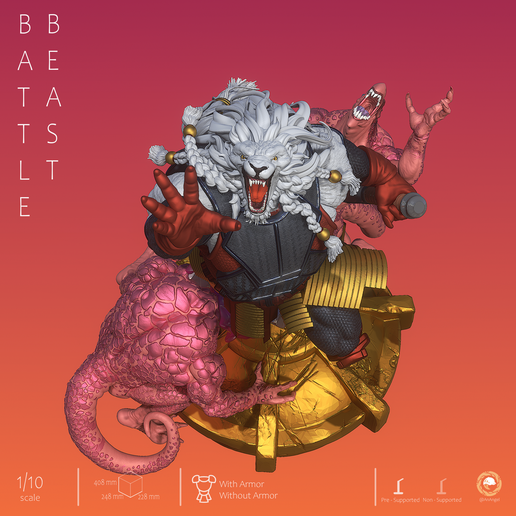 🎨 Thokk - Battle Beast - Fan Art Statue Invincible・ 3D File for 3D ...