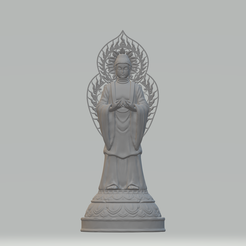 1.png Bouddha rétro-éclairé Modèle d'impression 3D