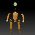 ScreenShot961.jpg Star Wars .stl LUKE SKYWALKER (Bespin) .3D action figure .OBJ Kenner style.
