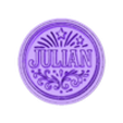 JULIAN CUSTOM NAME.stl JULIAN CUSTOM NAME MÜNZE TOKEN WANDKUNST
