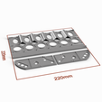 dim_render1_sqr1k.png 3D file Scissor Paint Rack (Apple Barrel)・3D print design to download