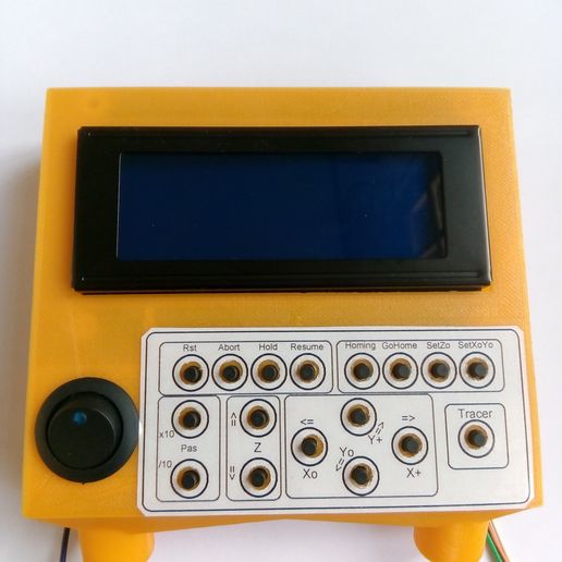 GRBL + SD Card + LCD Screen + Keyboard 3D model
