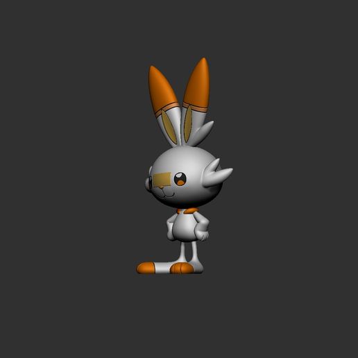 ZBrush-Document2.jpg pokemon scorbunny evolution pack