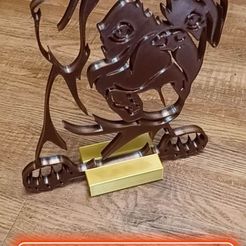 339306752_587817216746372_7033279268873740819_n-1.jpg Fichier STL Boxer Dog Wall Decor/ Centerpiece/ Shelf decor / Dog Head Decor・Plan à imprimer en 3D à télécharger