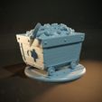 Cart-A.jpg Mine Cart 3D Print Coal Cart 3D Print