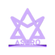 Astroname.stl Astro and Aroha Logo Ornament