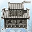5.jpg Medieval building with overhanging floor and rounded roof (8) - Medieval Fantasy Magic Feudal Old Archaic Saga 28mm 15mm