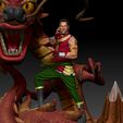 Preview17.jpg Shang Chi and Dragon Diorama - Marvel 3D print model