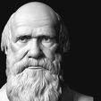 05.jpg Charles Darwin portrait sculpture 3D print model