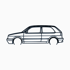 Volkswagen-MK2-GTI.png Fichier STL Volkswagen Golf MK2 GTI・Design pour impression 3D à télécharger