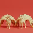 ninetales-line-render.jpg Pokemon - Ninetales with 2 poses