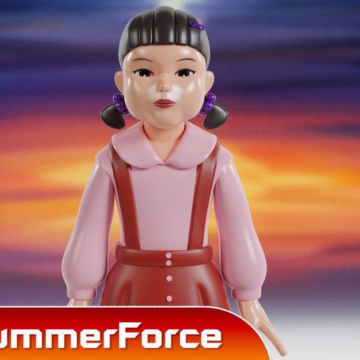 SQUID GAME YOUNG-HEE ROBOT 約34cm Hot Toys Cosbi Squid Game Young