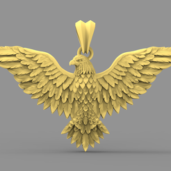 Eagle-pendant-3D-print-model-file-pic-1.png Eagle pendant 3D-print model file