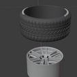 r4.JPG GTCO JDM Style Wheel, brake and Tire for diecast and RC model 1/64 1/43 1/24 1/18 1/10....
