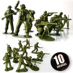 British_Soldiers_Vignette_Carrée_Badge_01.jpg STL-Datei British soldiers pack・3D-druckbares Modell zum Herunterladen