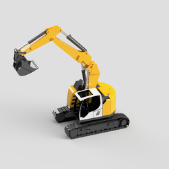 cf815b8b-1890-4471-a2b0-6d1d4c3e6f6d.png STL file LIEBHERR R 926 compact - excavator・3D printing model to download
