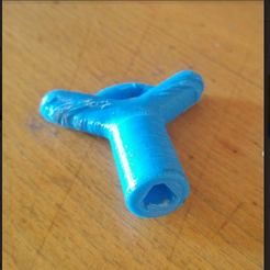 clé 1.PNG 3D file CAME triangle gate key・3D printable model to download