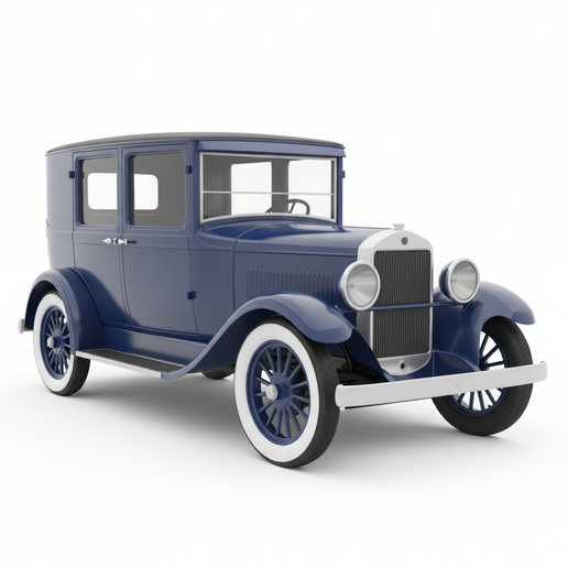 Detroit Electric Model 47 car statue STL, post apocalyptic car STL, modified car STL, resin car STL, car lift diorama STL, lowered car STL, FDM friendly car STL, vintage car STL, endurance car STL, 1940s car STL, German sports car STL, car scale model, lo