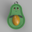 Embarazada1.png Pregnant and in Love Avocado Key Ring