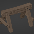 Sawhorse-05.png Mine Entrance Set ( 28mm Scale )