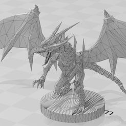 red-eyes-b-dragon.jpg STL file Red eyes black dragon yugioh dungeon dice monsters DDM・3D printer model to download