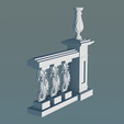 Seahorse-Balustrade-3D-Model.png Balustrade with seahorse