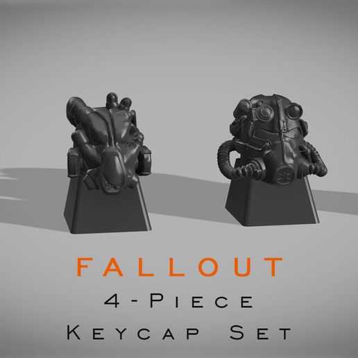 💻 Keycaps Fallout Power Armours・ STL File for 3D printing・Cults