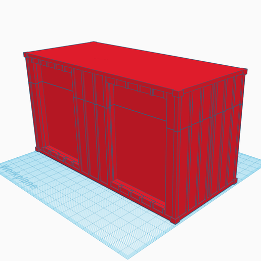 📦 Double Deck Shipping Container Deck Box・ STL File for 3D printing・Cults