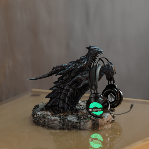 🐉 Dragon Headphone holder・ STL File for 3D printing・Cults