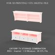 LIATORP-TV-storage-combination-2.jpg MINIATURE IKEA-INSPIRED LIATORP TV STORAGE COMBINATION | MINIATURE FURNITURE
