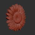 Sunflower2.jpg Sunflower 3d relief .stl file