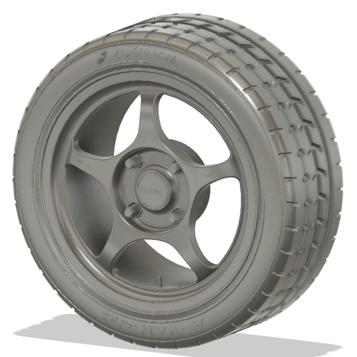 🚗 1/24 16x7 Enkei RP01 4x114.3 wheels・ 3D File for 3D printing