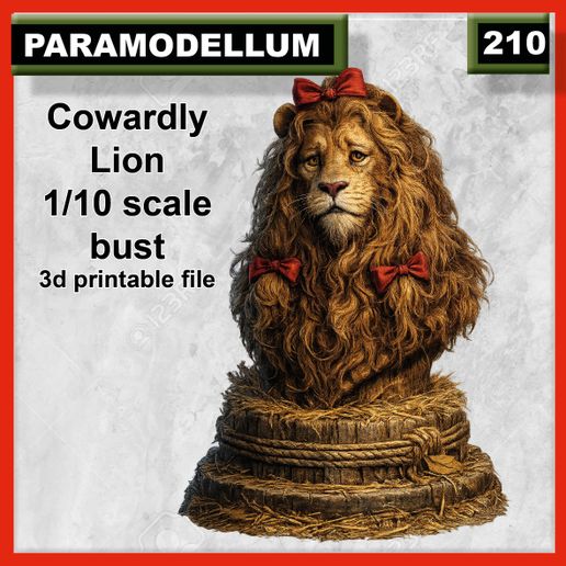 210 Cowardly lion bust 1/10 scale.