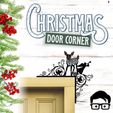 009a.jpg 🎅 Christmas door corners vol. 1 💸 Multipack of 10 models 💸 (santa, decoration, decorative, home, wall decoration, winter) - by AM-MEDIA