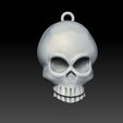 012.jpg 骷髅吊坠 3D 打印模型