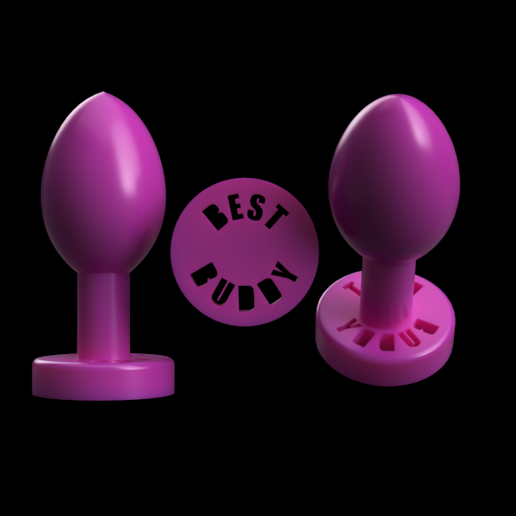"Best Buddy" Novelty Butt Plug STL File for 3D printingCults