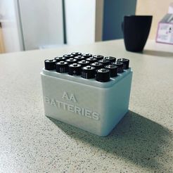By-Itself.jpg AA Battery Storage Box - Stackable