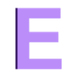 E.stl Alphabet in uppercase, Uppercase alphabet, Großbuchstaben, Alfabeto en mayúsculas