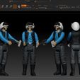 ScreenShot031.jpg Star Wars .stl REBEL TROOPER .3D action figure .OBJ Kenner style.