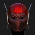 06a.jpg Red Death Batman Mask - Flash Mask - DC Comics 3D print model
