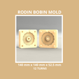 Copertina-140-52.5-12-Dima.png RODIN BOBIN MOLD FOR RESIN AND 3D PRINTING STL - 140 x 140 x 52.5 mm  TURNS