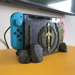 adb09e91-d02a-46c8-9cab-4dab236802cd.JPEG Free 3D file SWITCH DOCK COVER - ZELDA TEARS OF THE KINGDOM・3D printable model to download