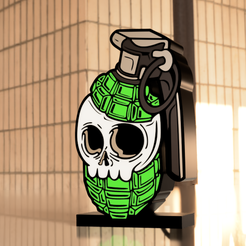 9770aaf5-248a-4b94-8c4d-d6ae85db2326.png Archivo 3MF granada calavera LIGHTBOX MULTICOLOR /SINGLE EXTRUDER・Modelo de impresión 3D para descargar