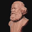03.jpg Karl Marx 3D printable sculpture 3D print model